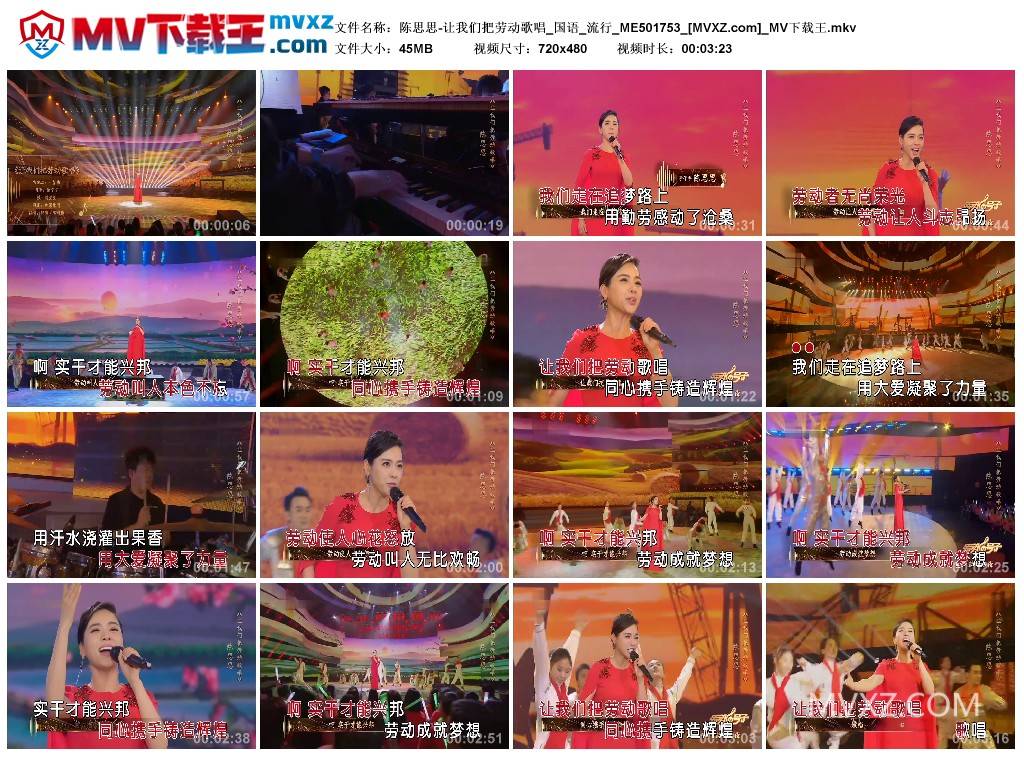 陈思思-让我们把劳动歌唱_国语_流行_ME501753